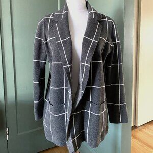 Gray Knit Blazer | Ann Taylor LOFT | M